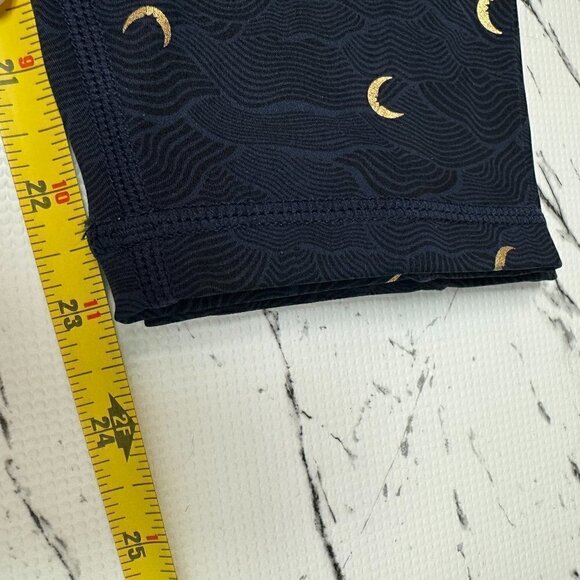 NWT - Zyia Gold Moon Navy Terrace Pocket Drawstring Leggings Luxe (7/8) Size 6-8 - Picture 9 of 9